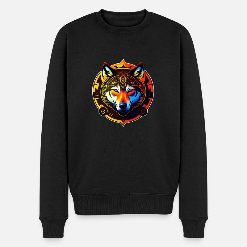 loup d'or - Pull Premium bio Homme - noir