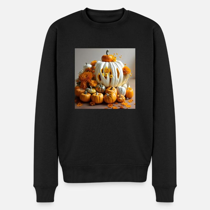 Citrouilles d’Halloween - Pull Premium bio Homme - noir