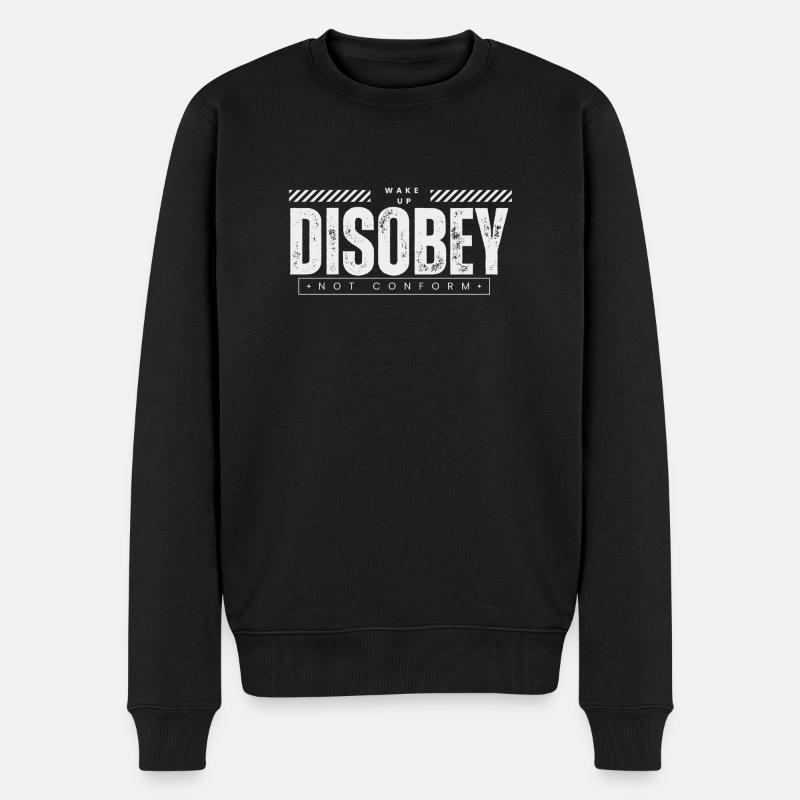 DÉSOBÉIR - ILS VIVENT - Pull Premium bio Homme - noir