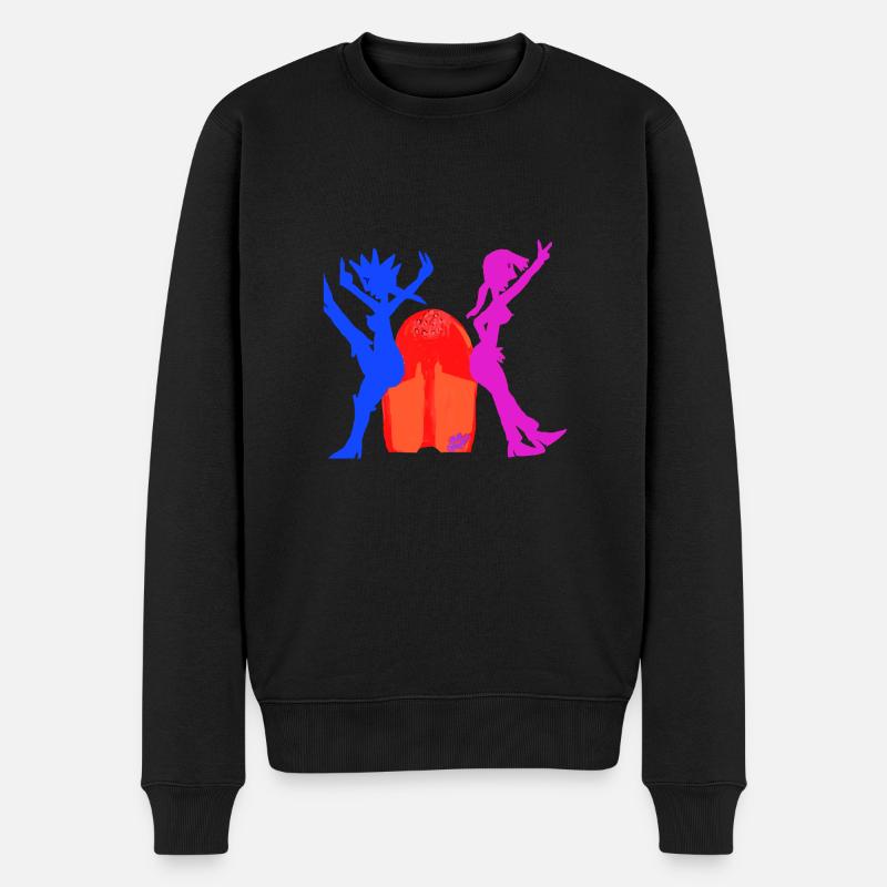 Lingua Linguae V2 00 - Männer Premium Bio Pullover - Schwarz