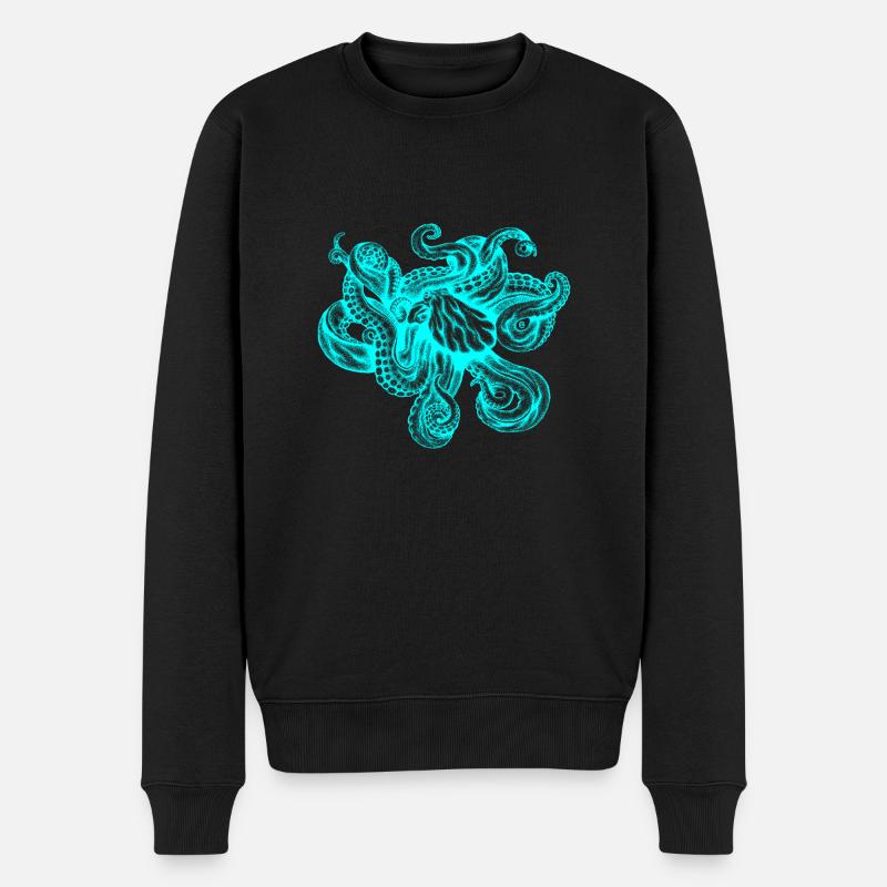 Kraken (néon) - Pull Premium bio Homme - noir
