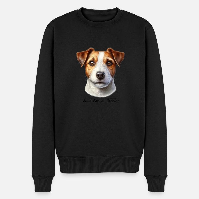 Jack Russel Terrier - Pull Premium bio Homme - noir