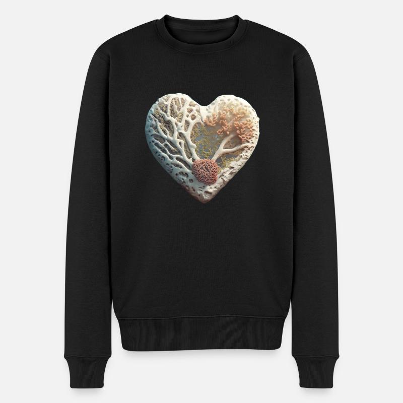 Cœur de la mer - Pull Premium bio Homme - noir