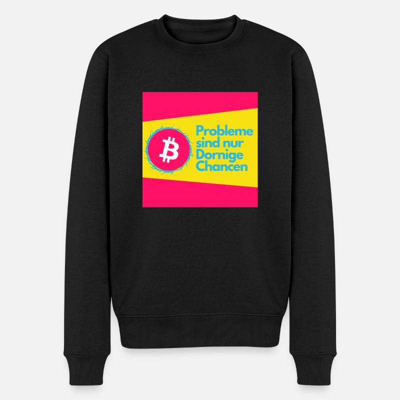 Dornige Chancen - Männer Premium Bio Pullover - Schwarz