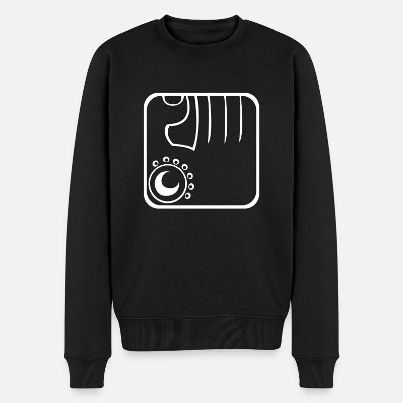7 Kin Maya Main WHT - Pull Premium bio Homme - noir