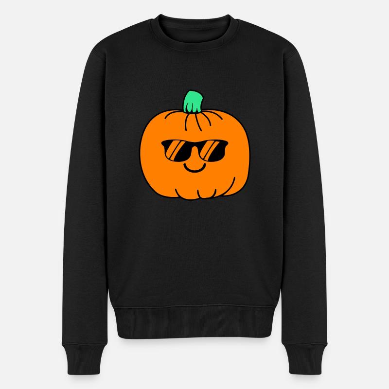 Sourire de citrouille - Pull Premium bio Homme - noir