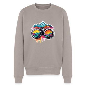 Jumelles / Observation / Observation / Aventure - Pull Premium bio Homme - taupe - Devant - Nico (187cm)