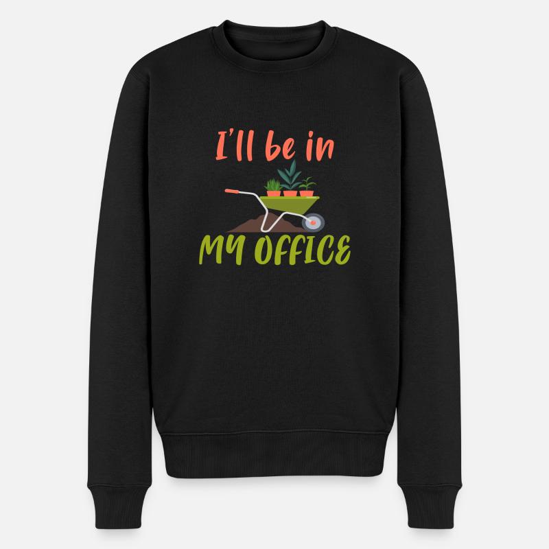 I´ll be in my Office - Männer Premium Bio Pullover - Schwarz