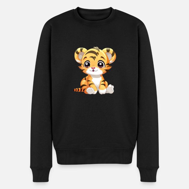 Ako le bébé tigre - Pull Premium bio Homme - noir