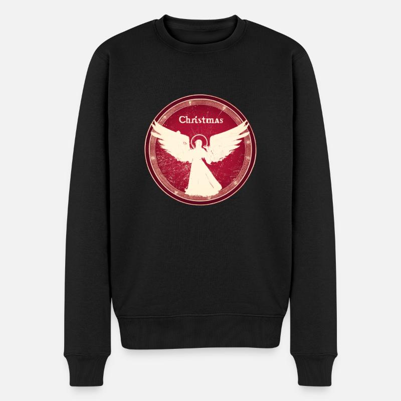 Christkind Retro - Männer Premium Bio Pullover - Schwarz
