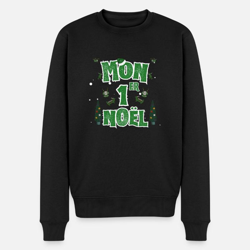 Mon 1er Noël - Pull Premium bio Homme - noir