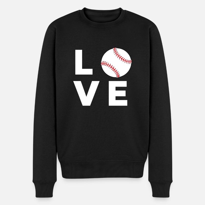Baseball amour - Pull Premium bio Homme - noir