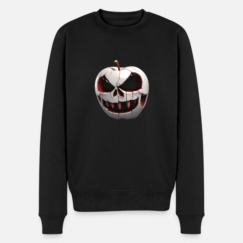 Punishapple Angry Apple sucht einen Obstbauern - Männer Premium Bio Pullover - Schwarz