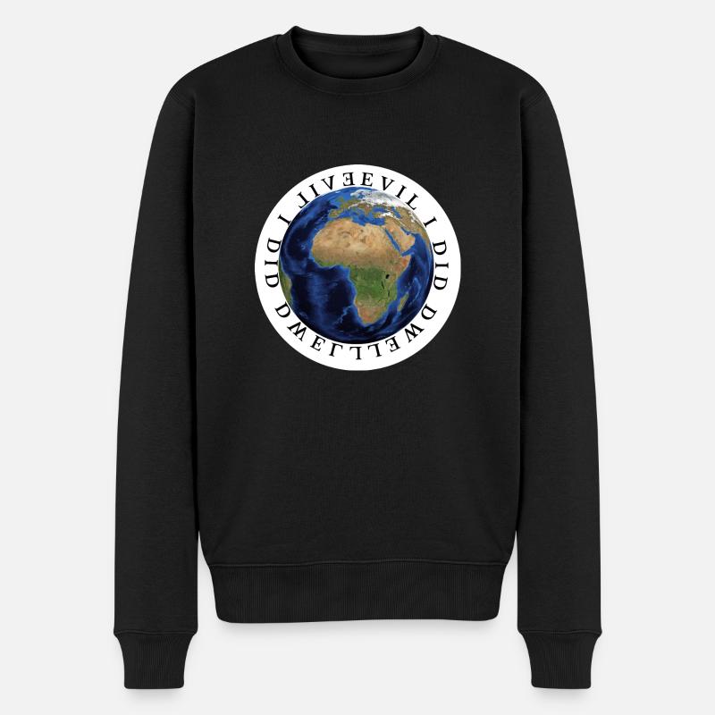 Evil I did dwell lewd did I live - Männer Premium Bio Pullover - Schwarz