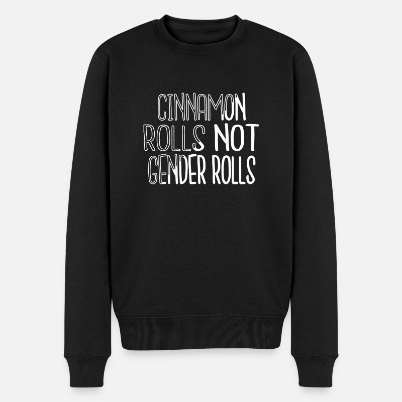 bader ginsburg typography present idea equal quote - Männer Premium Bio Pullover - Schwarz