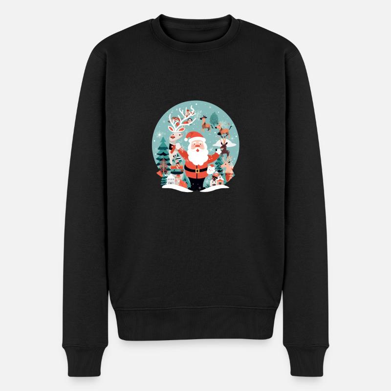 La magie de Noël - Pull Premium bio Homme - noir