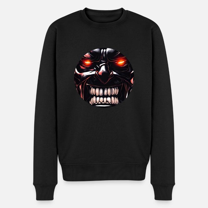 Angry Terminator - Männer Premium Bio Pullover - Schwarz