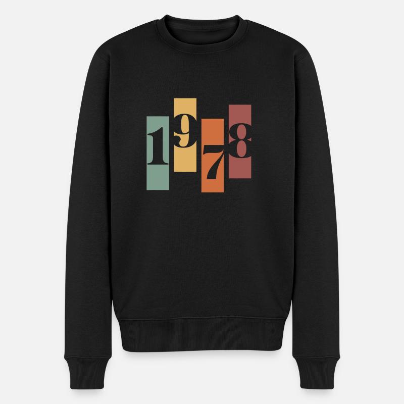 1978 vintage rétro - Pull Premium bio Homme - noir