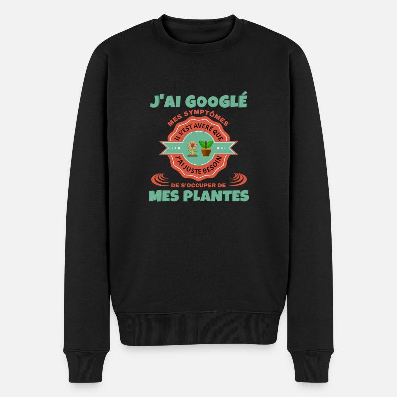 Plante - Pull Premium bio Homme - noir