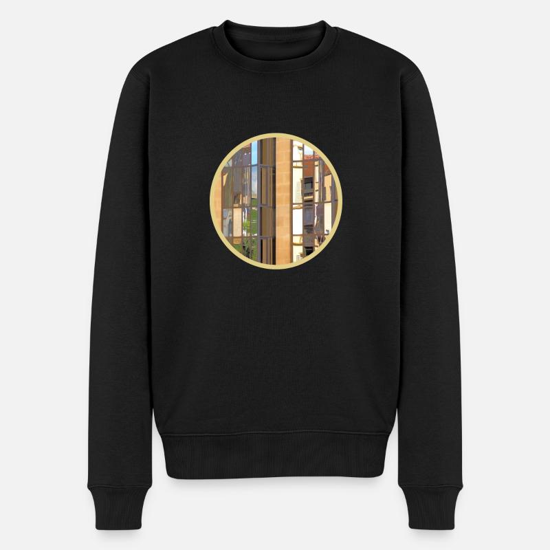Mirror - Männer Premium Bio Pullover - Schwarz
