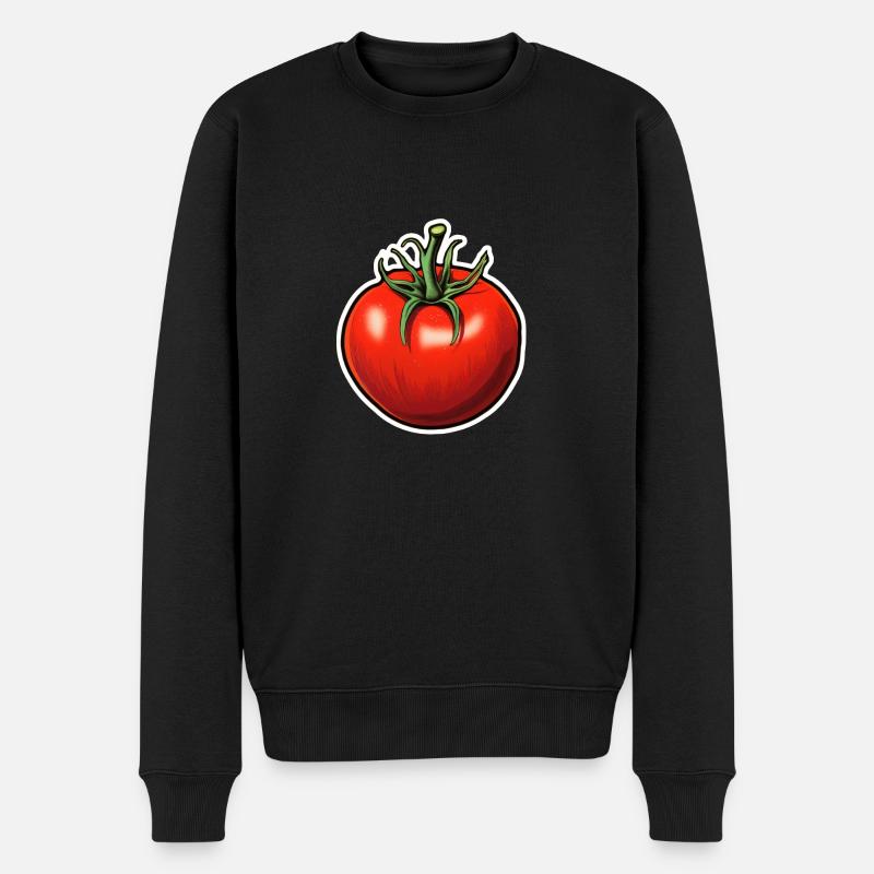 Autocollant Tomate - Pull Premium bio Homme - noir
