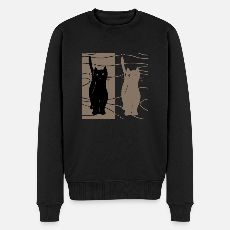 Chats - Pull Premium bio Homme - noir