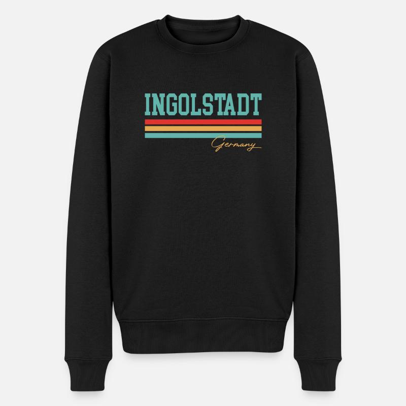 Ingolstadt Bayern - Männer Premium Bio Pullover - Schwarz