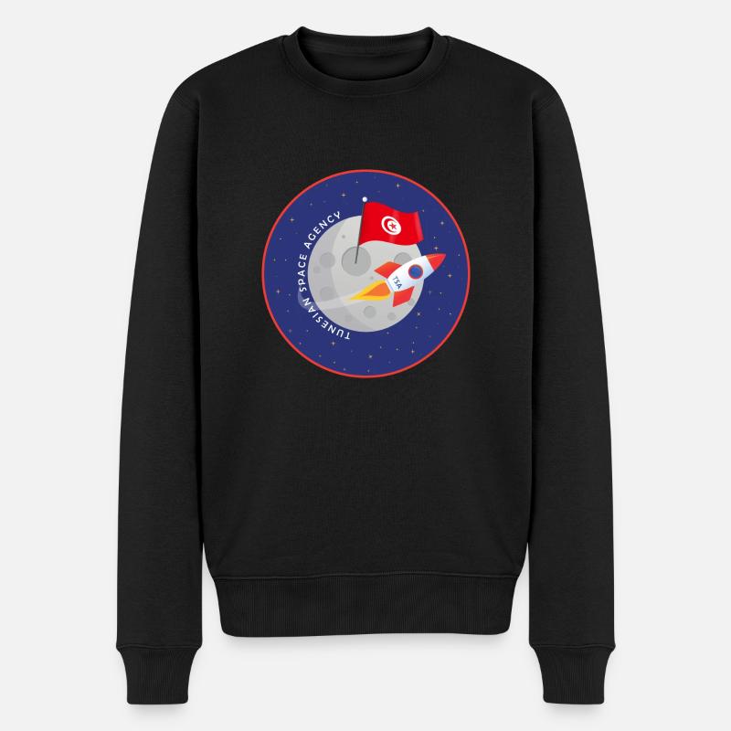 Tunesien Space Agency - Männer Premium Bio Pullover - Schwarz