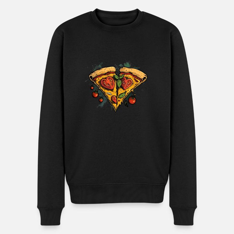 J’adore la pizza - Pull Premium bio Homme - noir