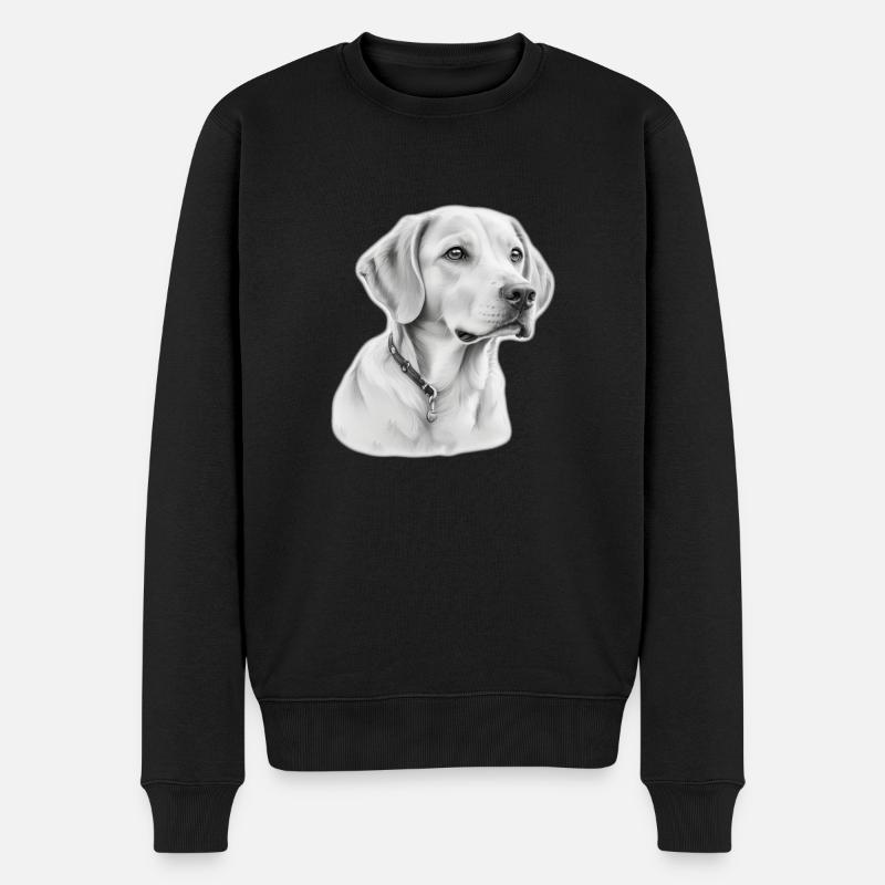chien - Pull Premium bio Homme - noir
