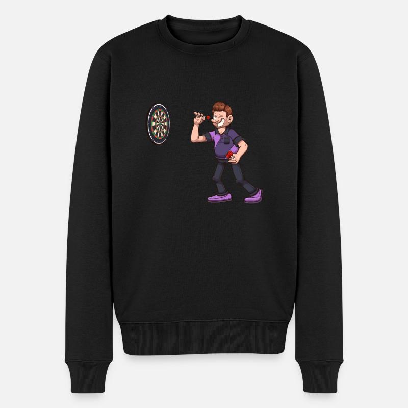 Joueur de fléchettes - Pull Premium bio Homme - noir
