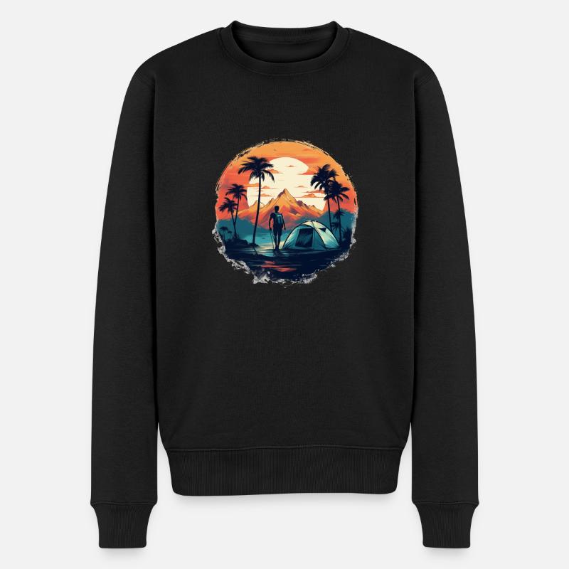 Écusson d’aventure - Pull Premium bio Homme - noir