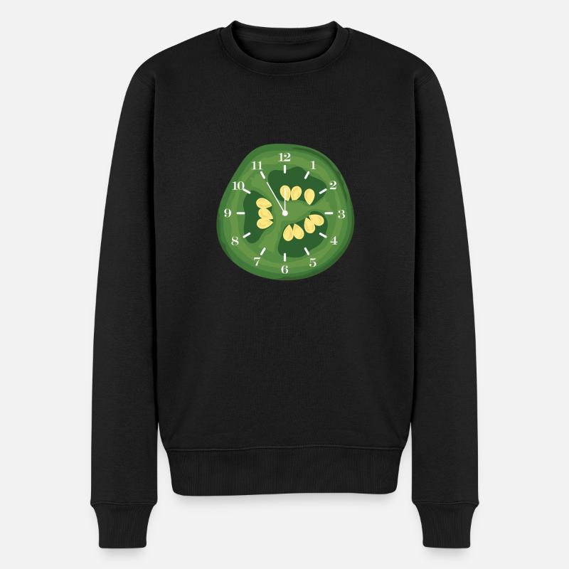 Es ist Zeit für Pfeffer - Männer Premium Bio Pullover - Schwarz