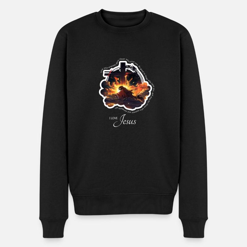 Eternal Jesus : Sacré T-shirt - Pull Premium bio Homme - noir