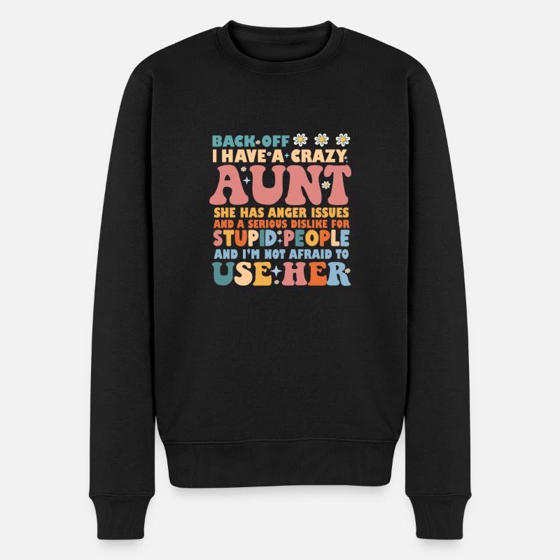 Reculez J’ai une tante folle - Pull Premium bio Homme - noir