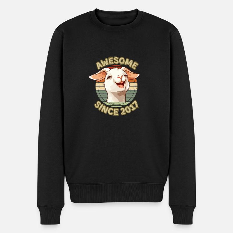 awesome Seit 2017 - Geburtstagsgeschenk 2017 - Männer Premium Bio Pullover - Schwarz