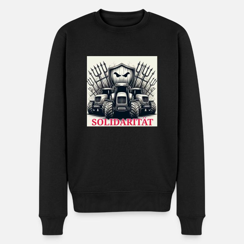 My Design - Männer Premium Bio Pullover - Schwarz