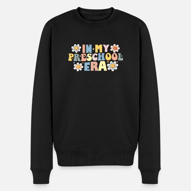 In meiner Vorschulzeit - Männer Premium Bio Pullover - Schwarz