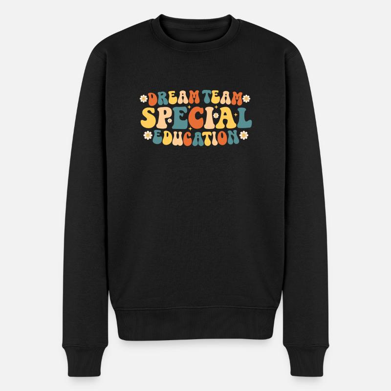 Sonderpädagogisches Dreamteam - Männer Premium Bio Pullover - Schwarz