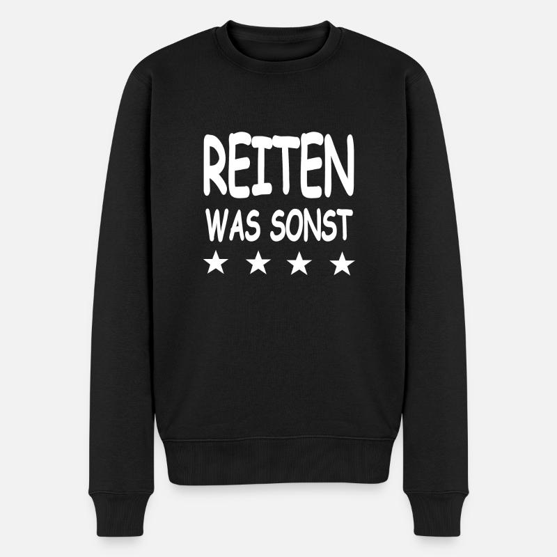 Chevaucher - Pull Premium bio Homme - noir