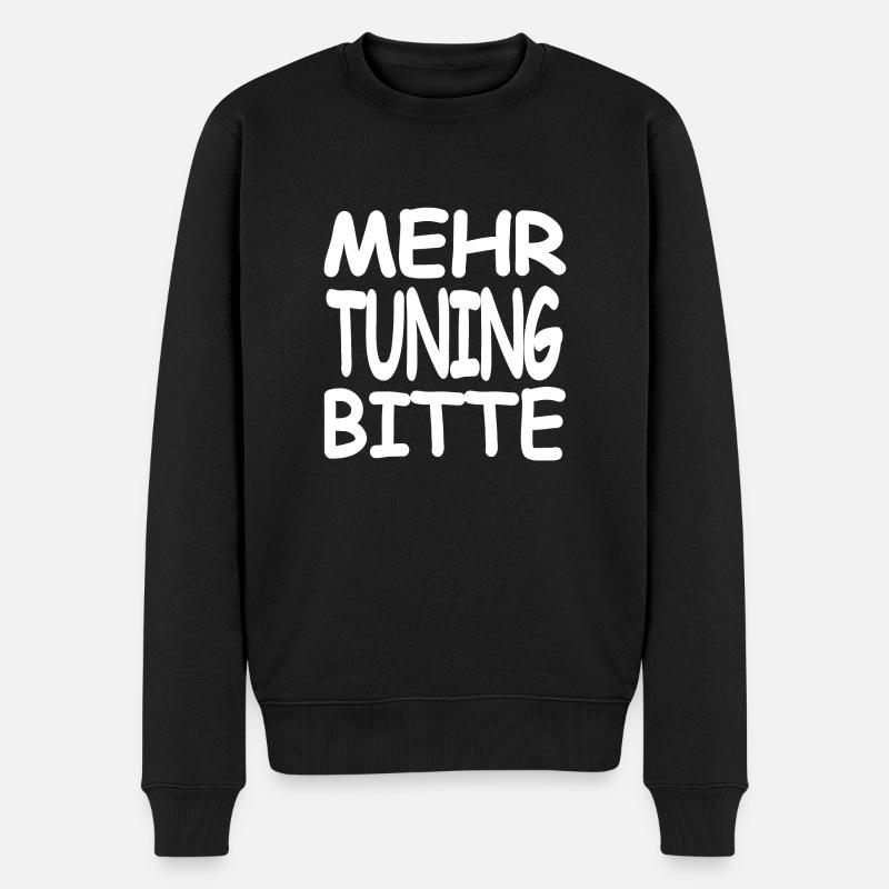 Tuning - Männer Premium Bio Pullover - Schwarz