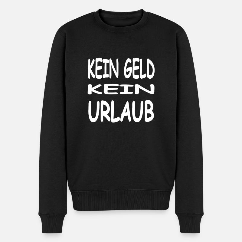 Urlaub - Männer Premium Bio Pullover - Schwarz