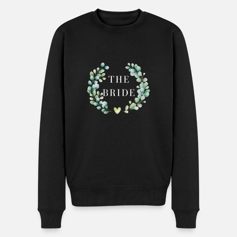 Die Blumenbraut - passendes T-Shirt - Männer Premium Bio Pullover - Schwarz