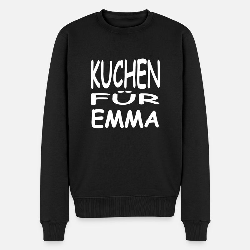 Kuchen - Männer Premium Bio Pullover - Schwarz