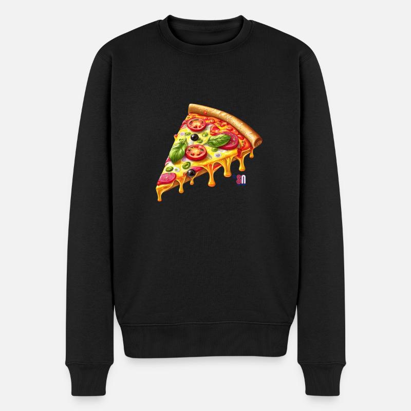 ilovepizza - Pull Premium bio Homme - noir