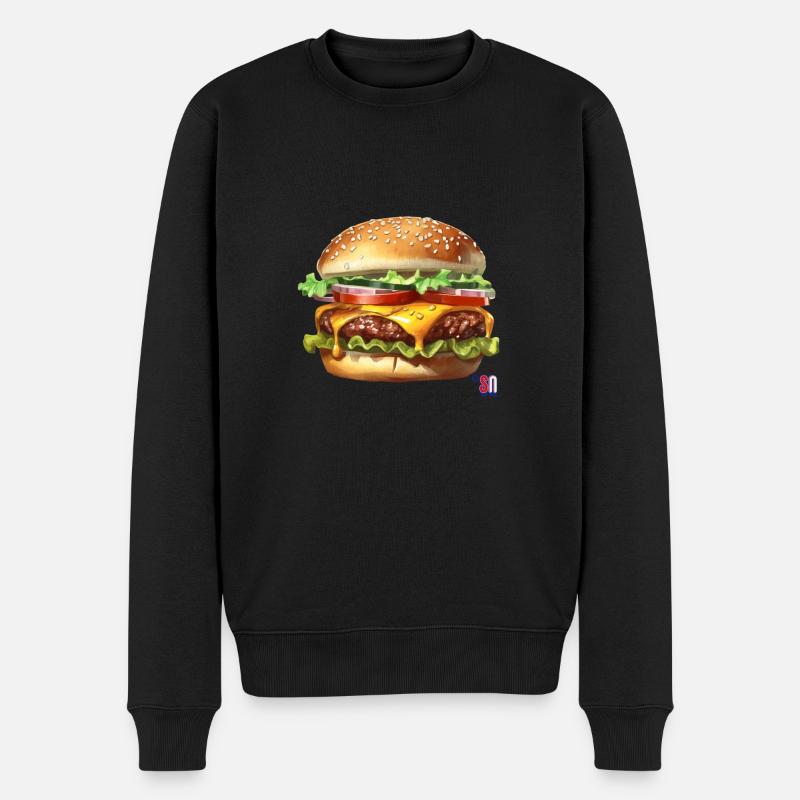 J’adore HAMburger - Pull Premium bio Homme - noir