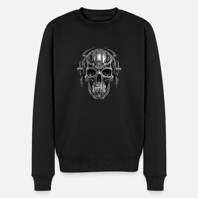 Cyborg - Männer Premium Bio Pullover - Schwarz