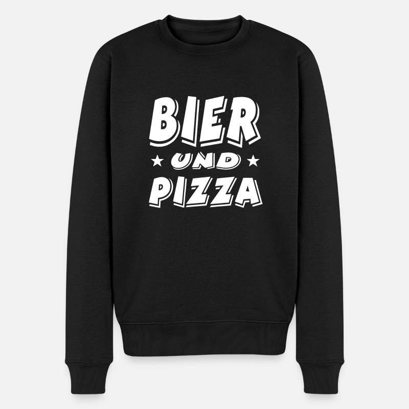 Bier - Männer Premium Bio Pullover - Schwarz