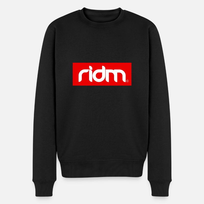 ridm logo - Männer Premium Bio Pullover - Schwarz