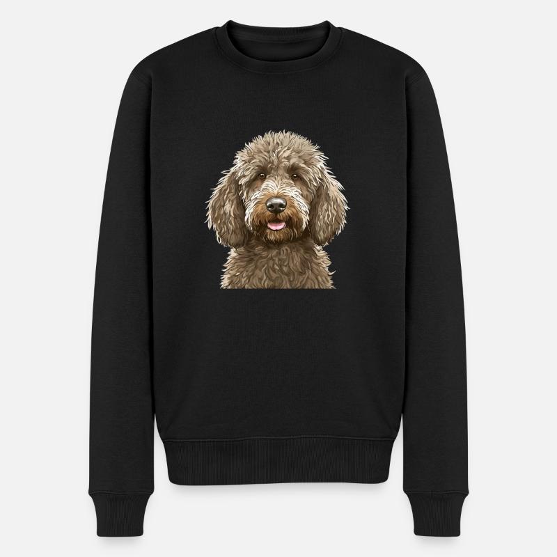 Labradoodle Hund - Männer Premium Bio Pullover - Schwarz